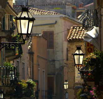 Фотография Италии. Улицы красивых фонарей 