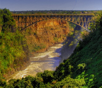 Фотография Зимбабве. Мост между Замбией и Зимбабве 