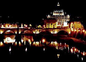 Фотография Государства города Ватикана. Ночной Ватикан 