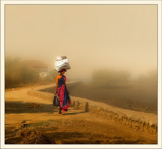 Фотография Индии. Индия, жара, девушка 