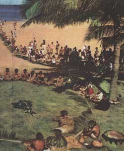 Фотография Самоа. Самоа. Совет вождей-матаи в деревне 