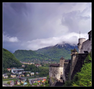 Фотография Австрии. Вид на Зальцбург с крепости 