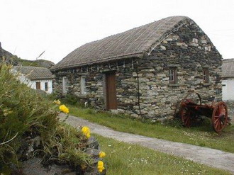 Фотография Ирландии. Домики в деревне. Ирландия 