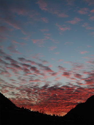 Фотография Андорры. Закат в горах 