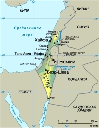 Карта Израиля 