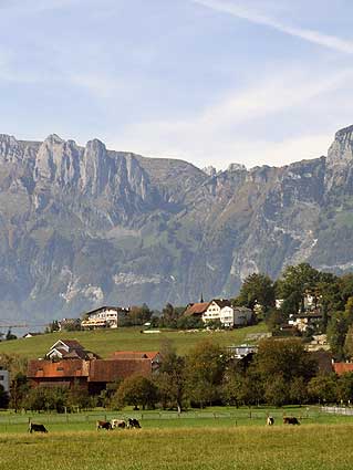 Фотография Лихтенштейна. Вид на горы, Лихтенштейн 