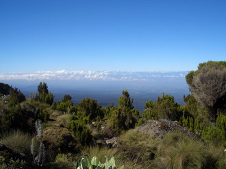 Фотография Кении. Кения. Панорама, которая открывается с горы Кения 